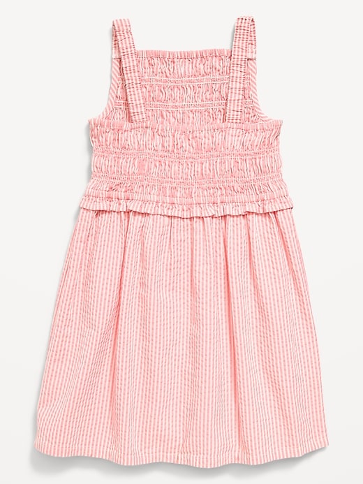 Image number 2 showing, Sleeveless Smocked Textured Dress for Toddler Girls