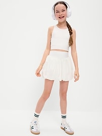 Image number 3 showing, High-Waisted PowerSoft Bubble Skort for Girls