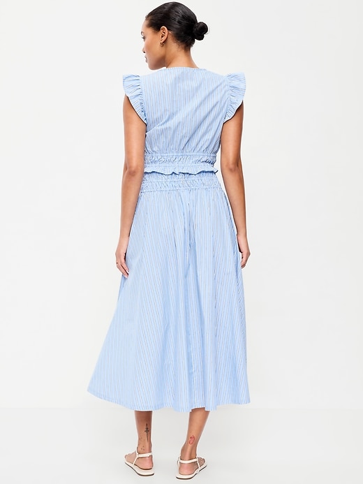 Image number 3 showing, Smocked-Waist Midi Skirt