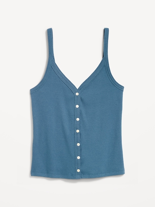 Image number 4 showing, Button-Front Cami Tank Top