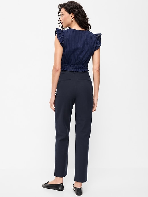 Image number 3 showing, High-Waisted Pixie Straight Pants