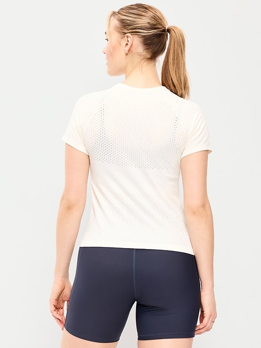Image number 6 showing, Seamless Textured Cropped T-Shirt