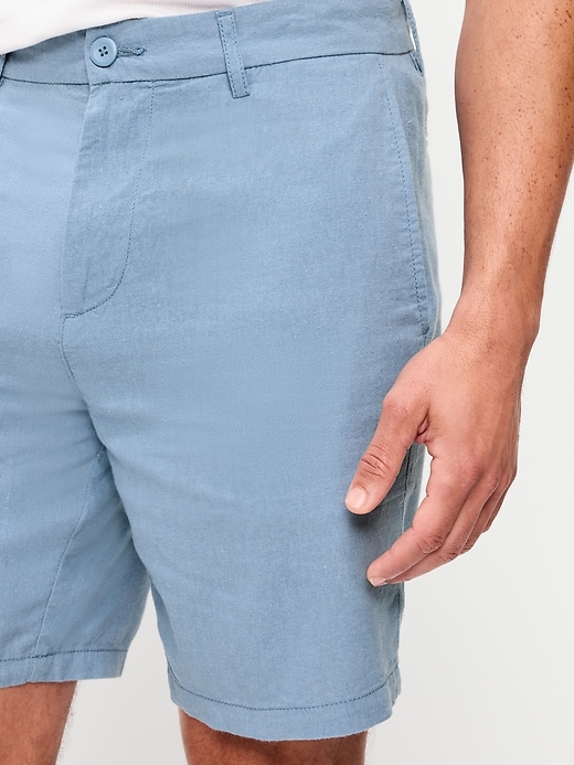 Image number 4 showing, Slim Linen-Blend Rotation Chino Shorts -- 8-inch inseam