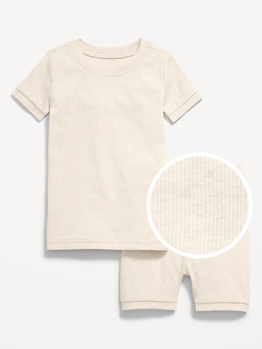 Image number 1 showing, Ribbed Snug-Fit Pajama Set for Toddler & Baby