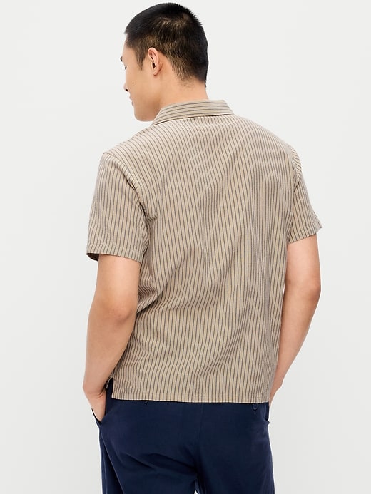 Image number 2 showing, Short-Sleeve Striped Camp Shirt