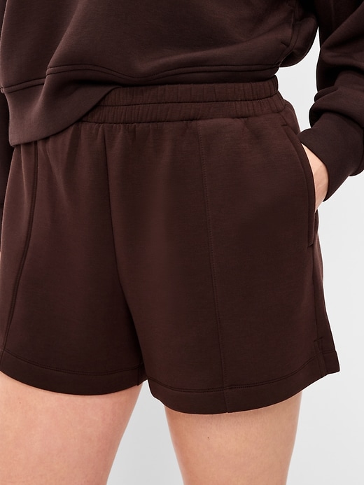 Image number 3 showing, High-Waisted Bounce Fleece Shorts -- 5-inch inseam