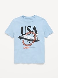 Image number 1 showing, NASA Gender-Neutral Graphic T-Shirt for Kids