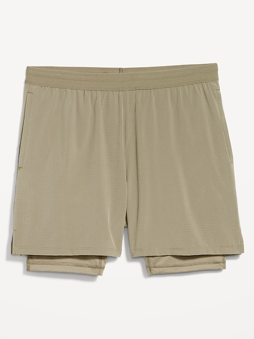 Image number 1 showing, 2-In-1 Performance Run Shorts -- 5-inch inseam