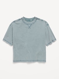 Image number 1 showing, Oversized Short-Sleeve Boxy T-Shirt for Boys
