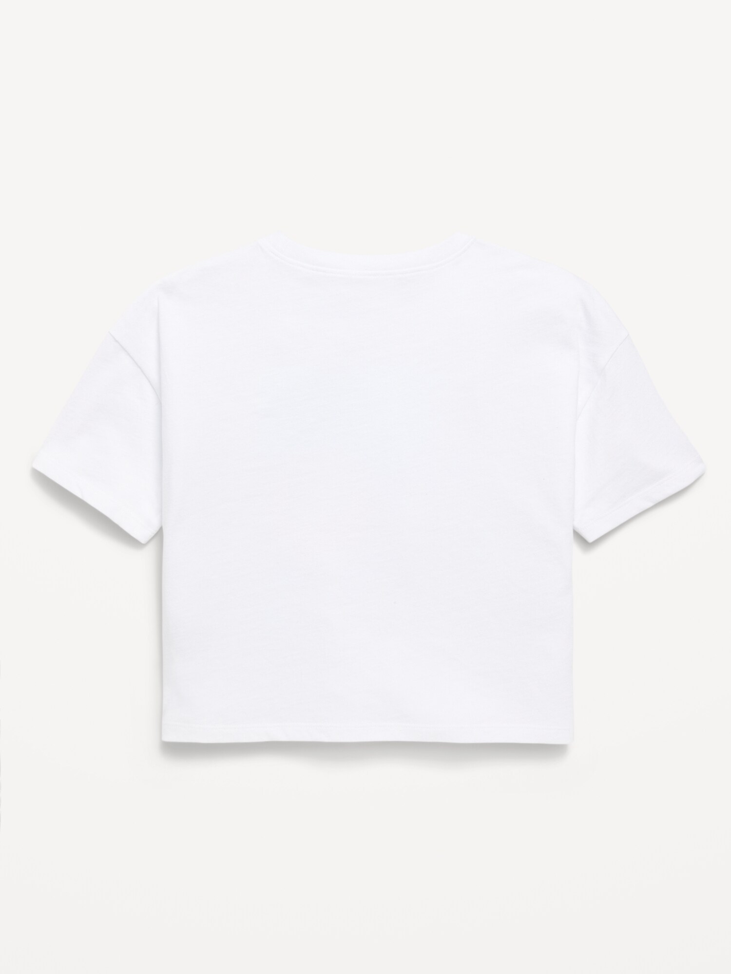 Футболка Old Navy Hello Kitty® Oversized Graphic Cropped T-Shirt для девочек, цвет: Белый — фото 2