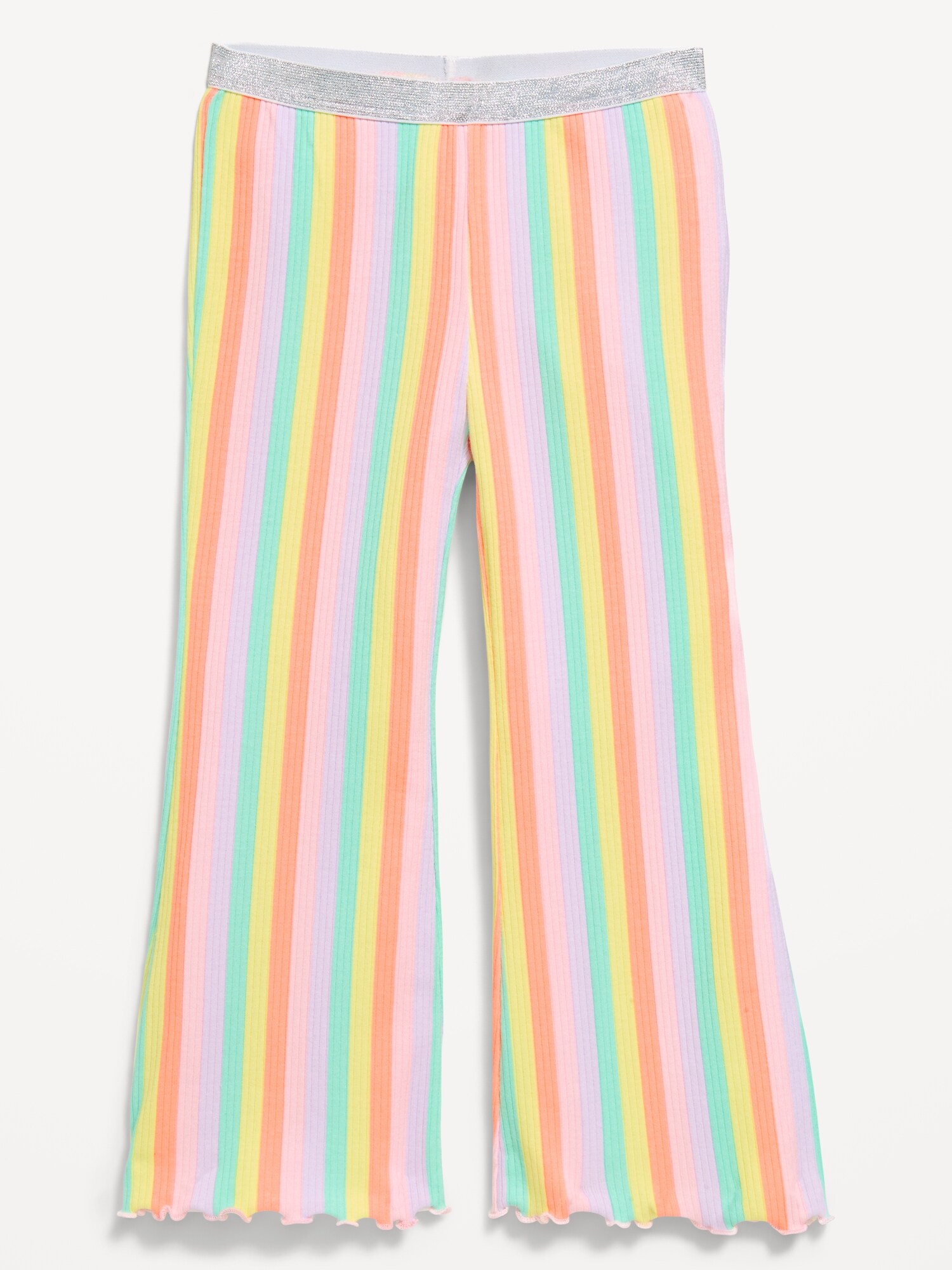 Леггинсы Old Navy Birthday Flared Leggings для девочек-малышей, цвет: Разноцветный полосатый — фото 3