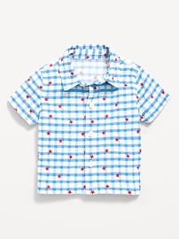Image number 1 showing, Printed Short-Sleeve Shirt for Baby