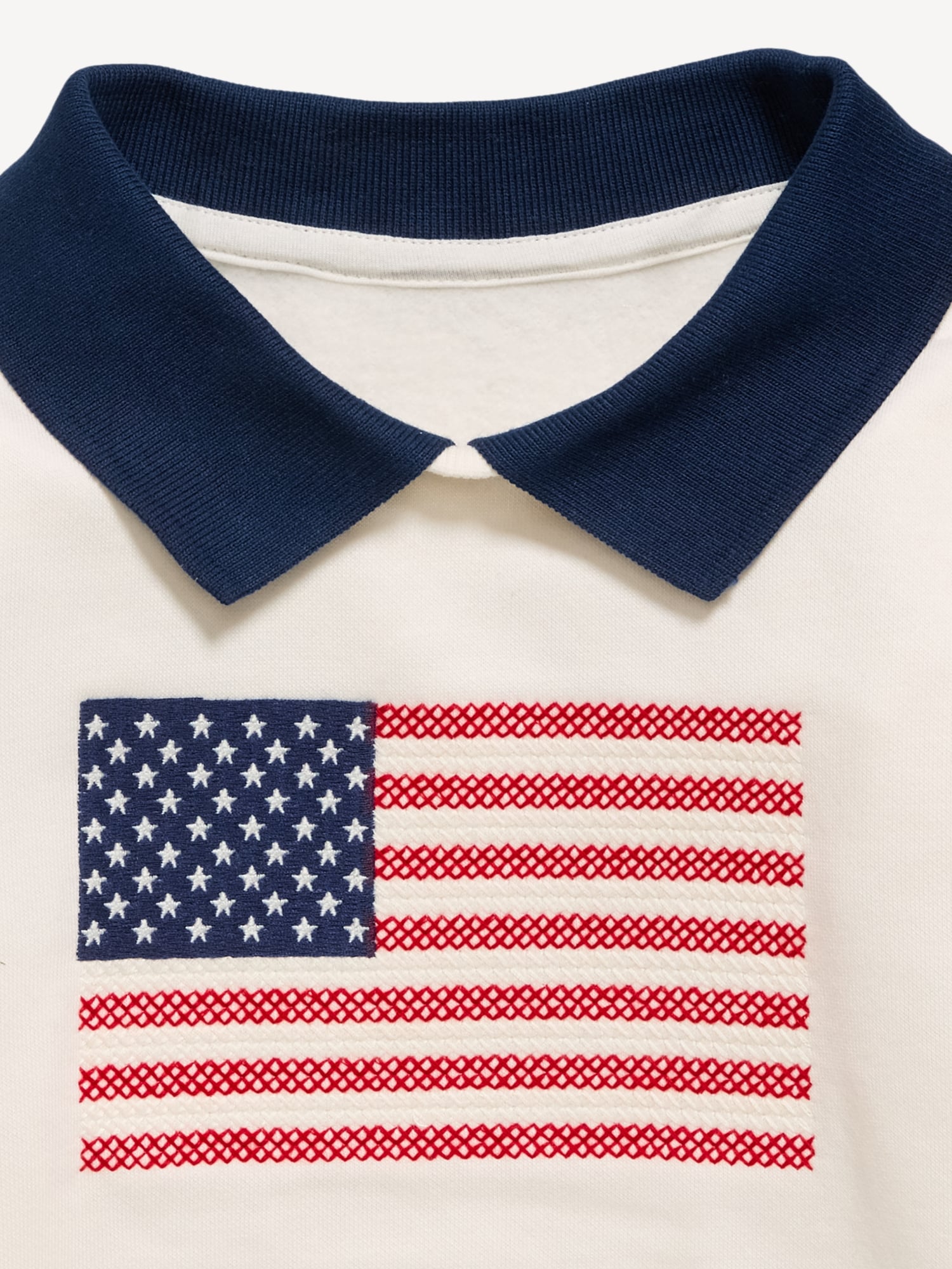 Oversized Collared Graphic Sweatshirt for Toddler