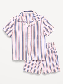 Image number 1 showing, Striped Poplin Shirt and Shorts Set for Toddler Boys
