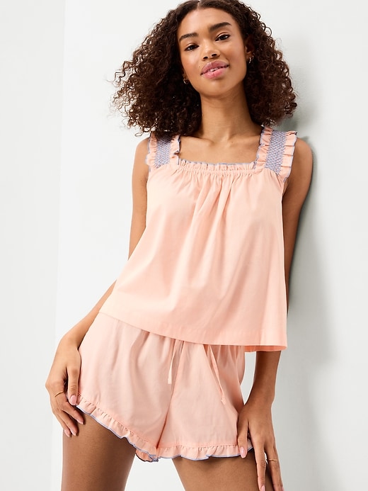 Image number 3 showing, Ruffled Pajama Tank and Shorts Set