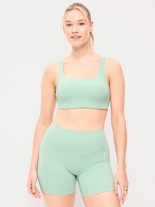Image number 5 showing, Light Support StudioSmooth Square-Neck Sports Bra