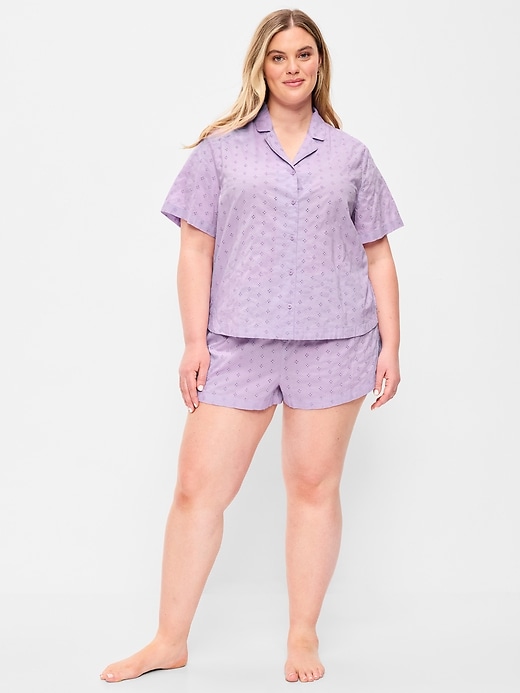 Image number 8 showing, Classic Eyelet Sleep Short Set