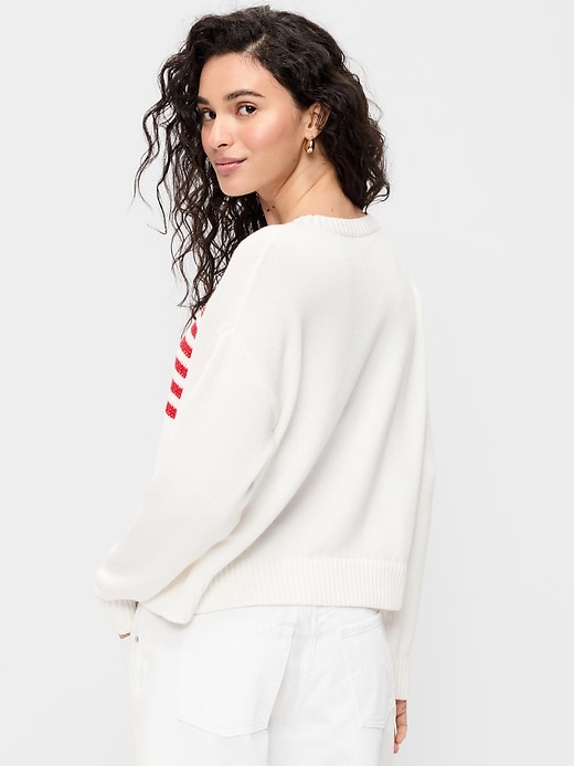 Image number 2 showing, Long-Sleeve Flag Sweater