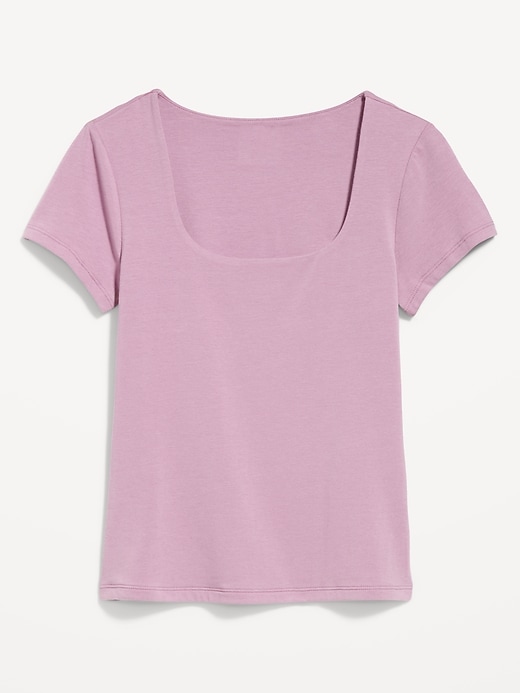 Image number 4 showing, Hug Double-Layer Scoop-Neck Top