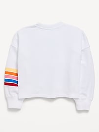 Image number 2 showing, Boxy Long-Sleeve Textured Pocket T-Shirt for Girls