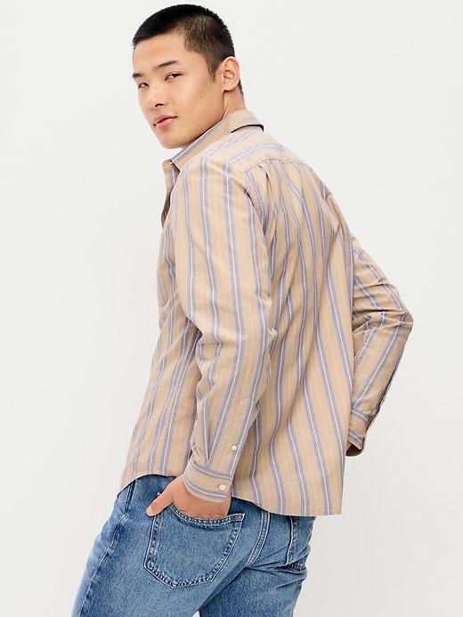 Image number 2 showing, Classic Fit Everyday Striped Poplin Shirt