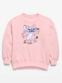 Image number 1 showing, Disney© Oversized Graphic Tunic Sweatshirt for Girls