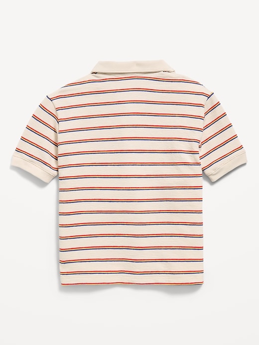 Image number 2 showing, Short-Sleeve Textured-Knit Polo Shirt for Boys