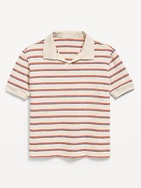 Image number 1 showing, Short-Sleeve Textured-Knit Polo Shirt for Boys