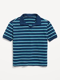 Image number 1 showing, Short-Sleeve Textured-Knit Polo Shirt for Boys