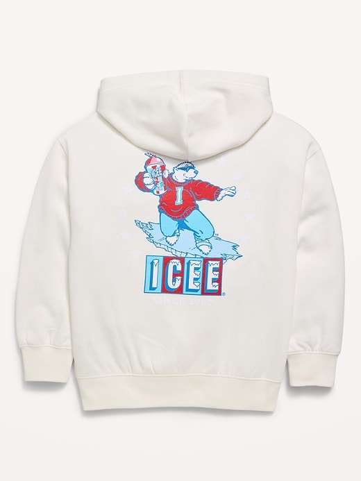 Image number 2 showing, ICEE® Oversized Gender-Neutral Graphic Pullover Hoodie for Kids