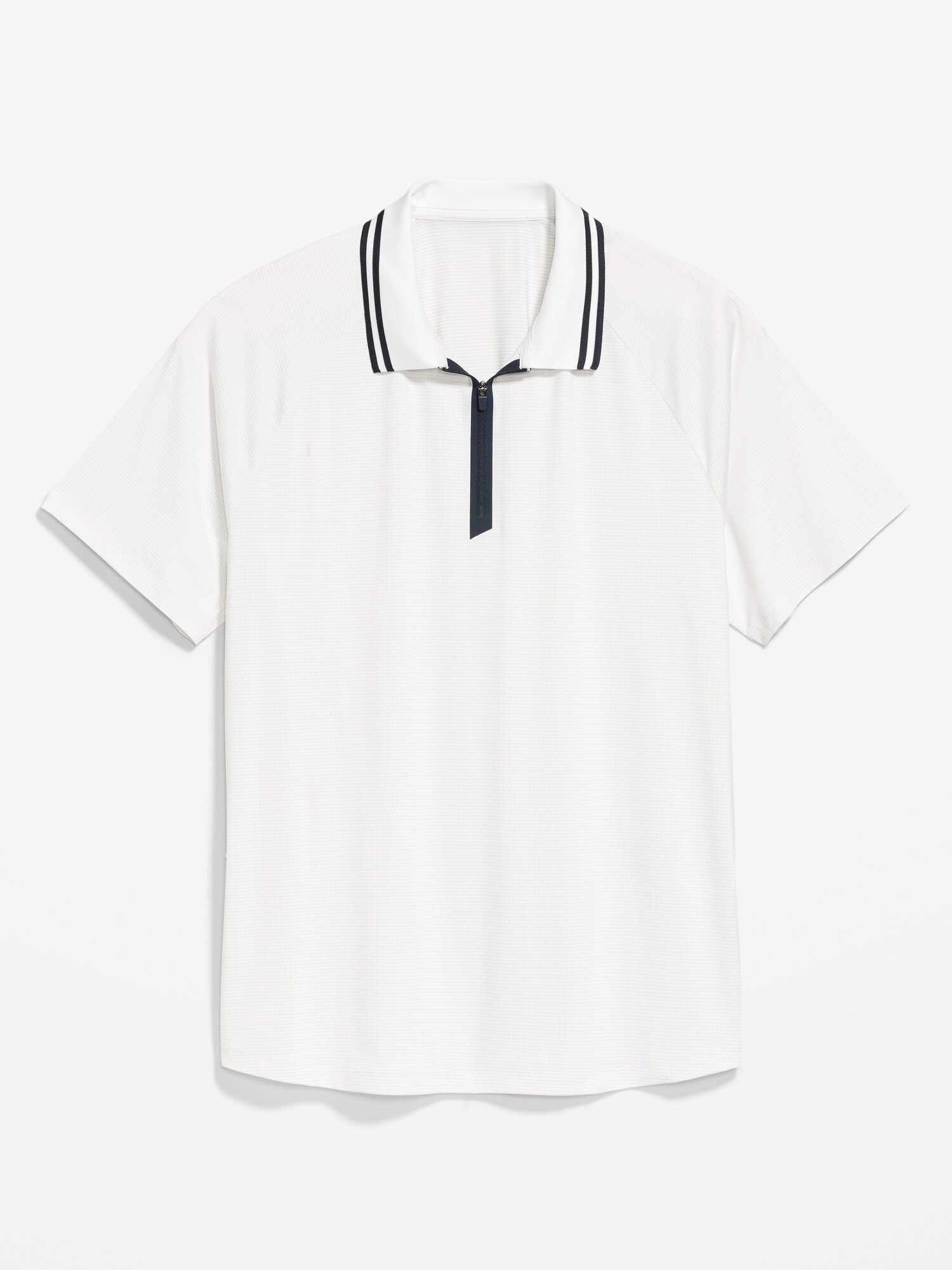 Мужская рубашка-поло Old Navy Modern Tech на молнии, цвет: Белый — фото 4