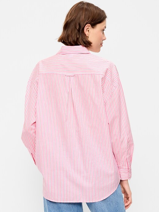 Image number 2 showing, Oversized Button-Down Boyfriend Shirt