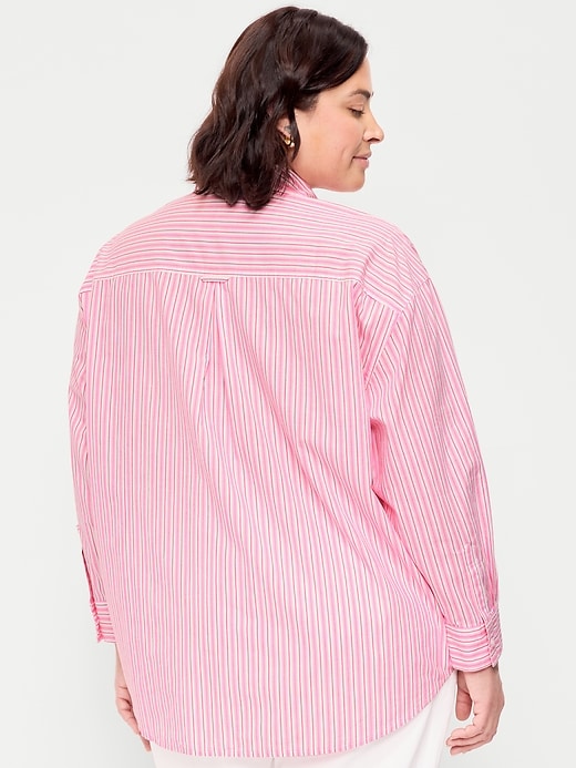 Image number 8 showing, Oversized Button-Down Boyfriend Shirt