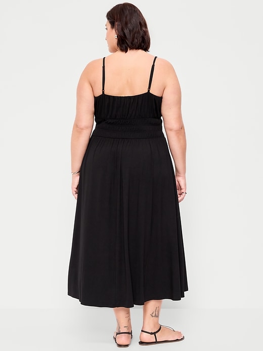 Image number 9 showing, Fit & Flare Jersey Smocked-Waist Midi Dress