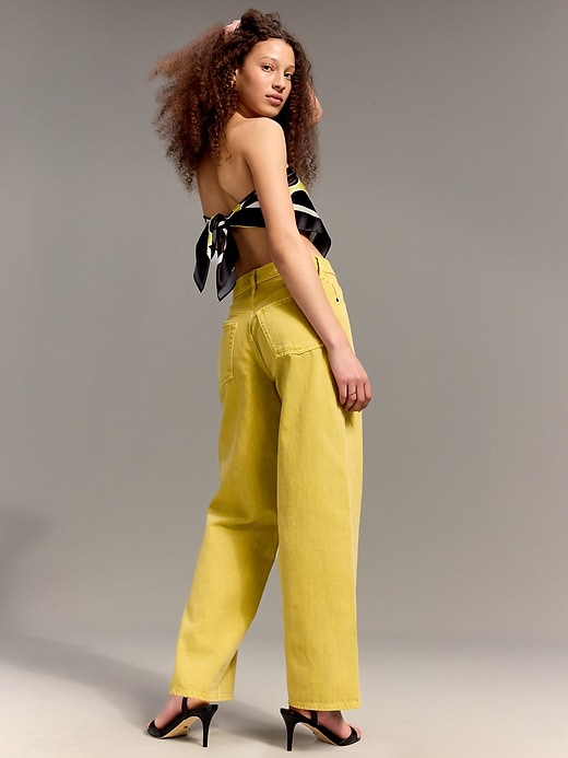 Image number 3 showing, Old Navy x Christopher John Rogers Mid-Rise Baggy Wide-Leg Jeans
