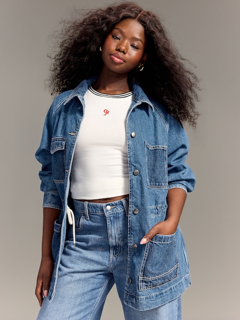 Old Navy x Christopher John Rogers Chore Utility Jean Jacket