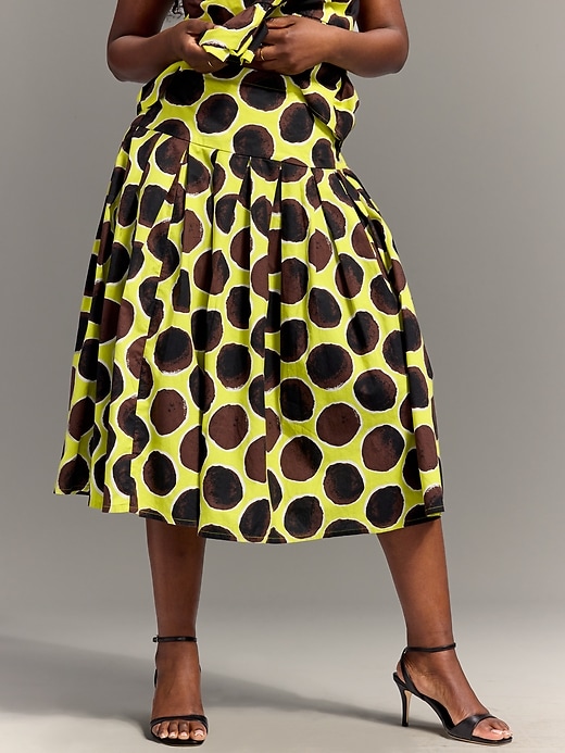 Image number 2 showing, Old Navy x Christopher John Rogers Drop-Waist Midi Skirt