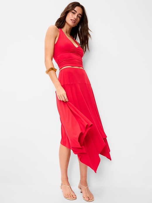 Image number 4 showing, Handkerchief Hem Midi Skirt