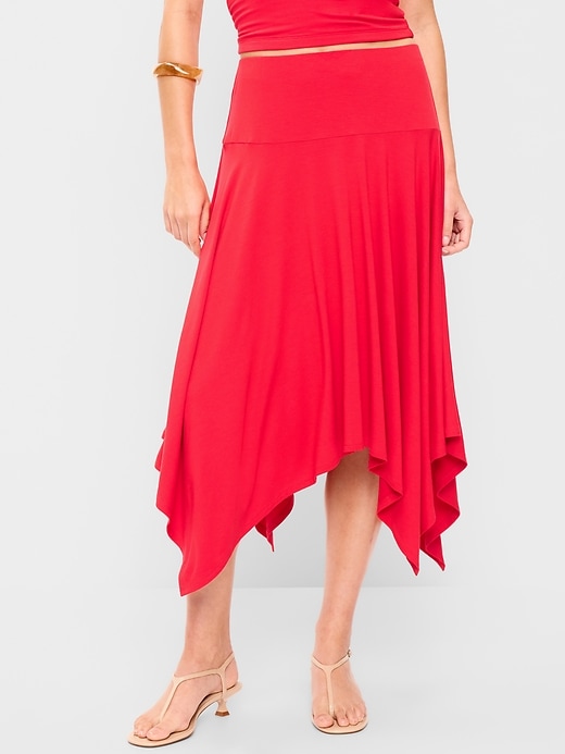 Image number 2 showing, Handkerchief Hem Midi Skirt