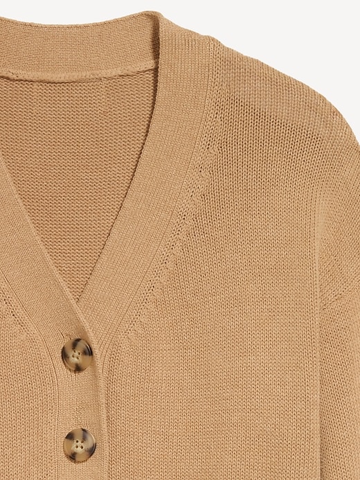 Image number 5 showing, Relaxed V-Neck Cardigan Sweater