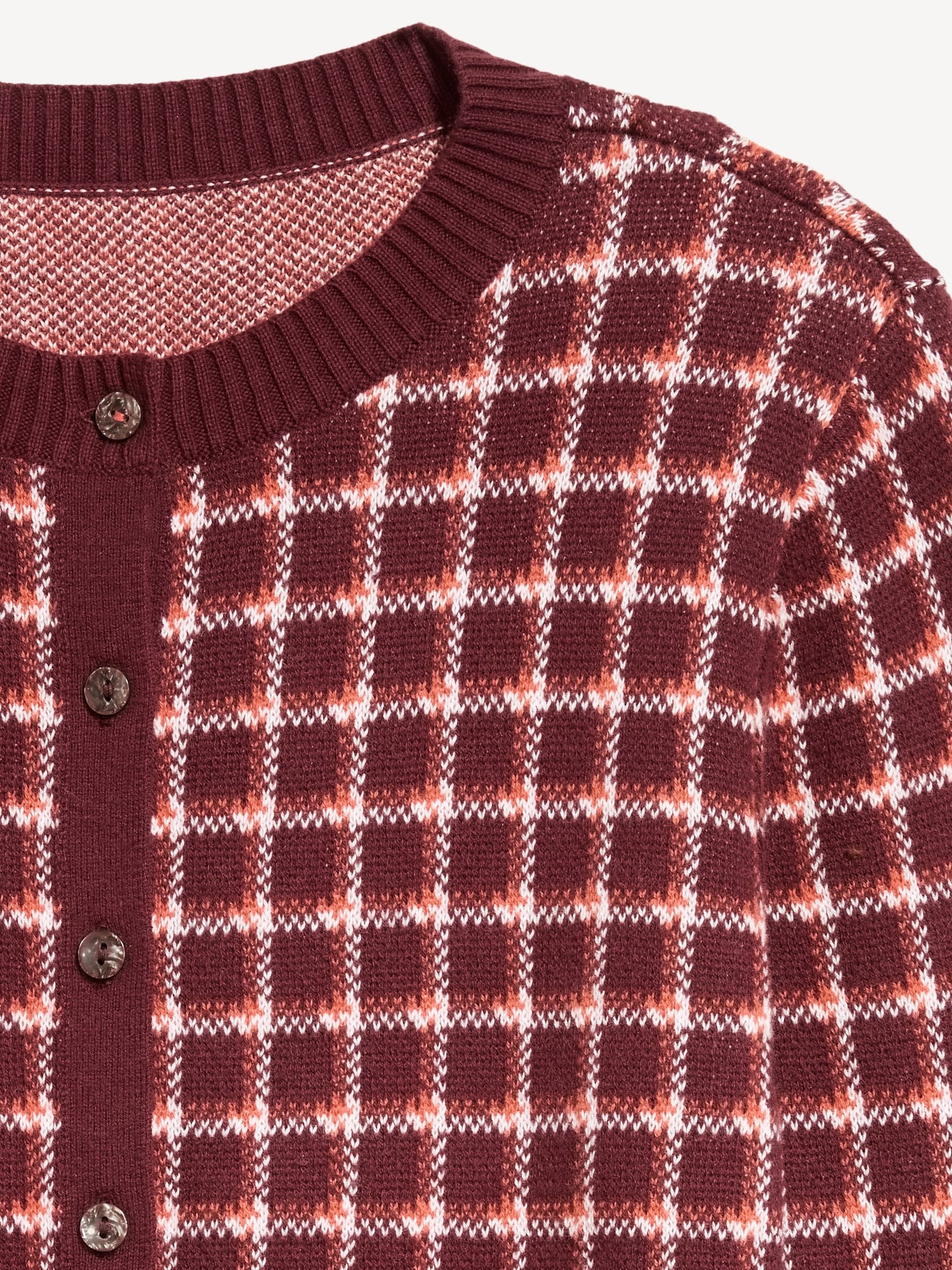 SoSoft Cotton Crew-Neck Cardigan Sweater