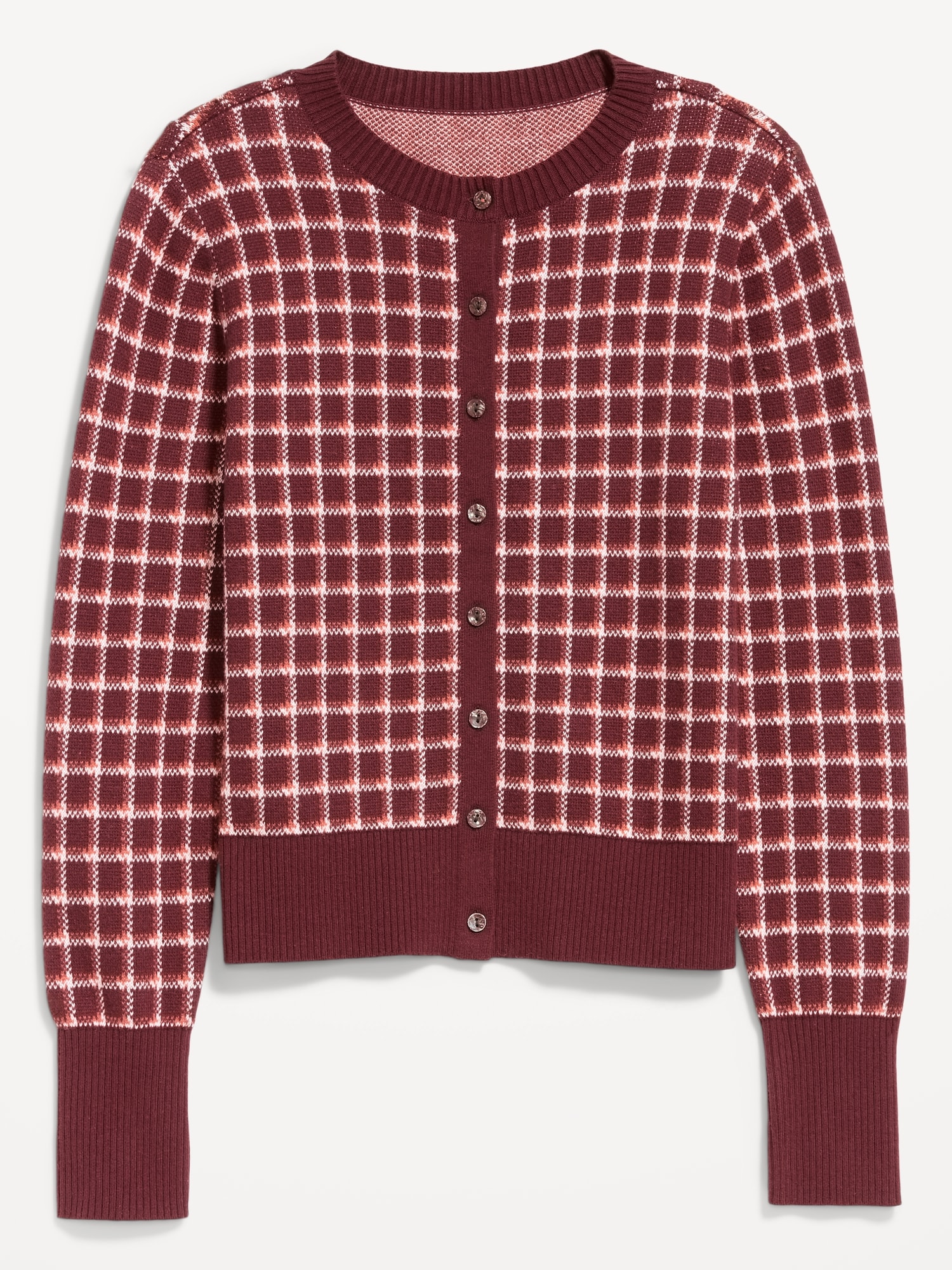 SoSoft Cotton Crew-Neck Cardigan Sweater