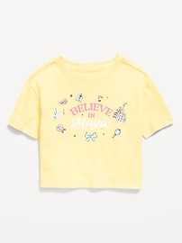 Image number 1 showing, Disney© Princess Oversized Boxy Graphic T-Shirt for Toddler Girls