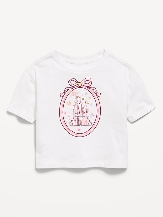 Image number 1 showing, Disney© Princess Oversized Boxy Graphic T-Shirt for Toddler Girls