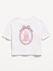 Image number 1 showing, Disney© Princess Oversized Boxy Graphic T-Shirt for Toddler Girls