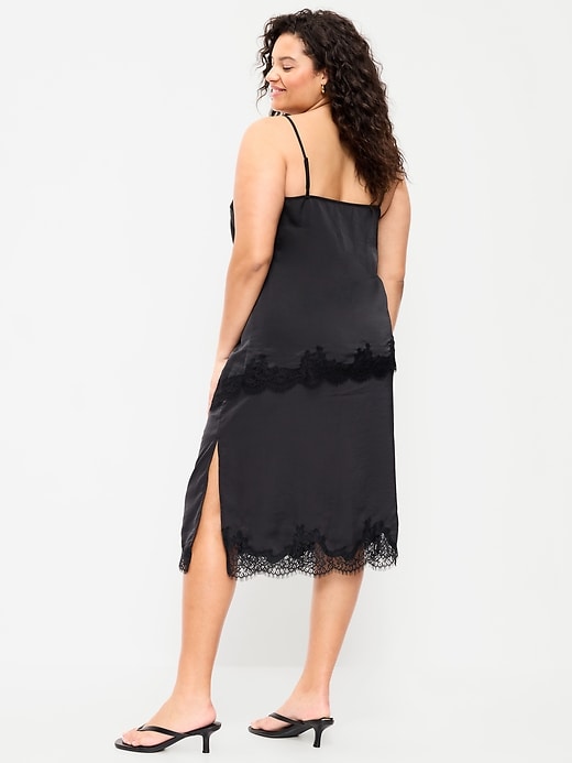 Image number 8 showing, Lace Slip Midi Skirt