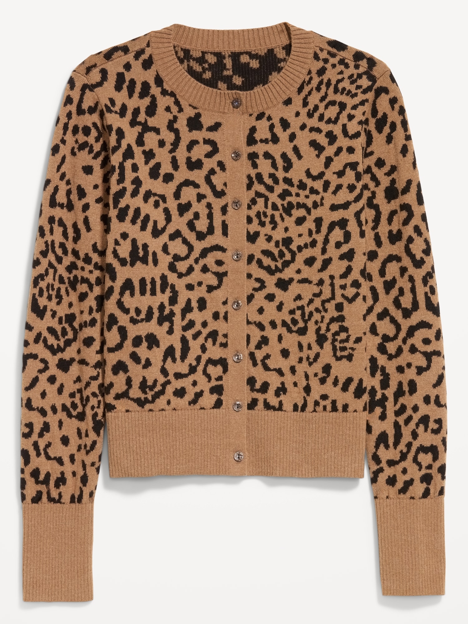 SoSoft Cotton Crew-Neck Cardigan Sweater