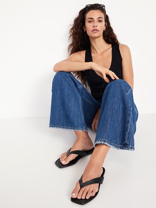 Image number 2 showing, Faux-Leather Flip Flop for Women