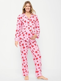 Image number 1 showing, Maternity Classic Pajama Set
