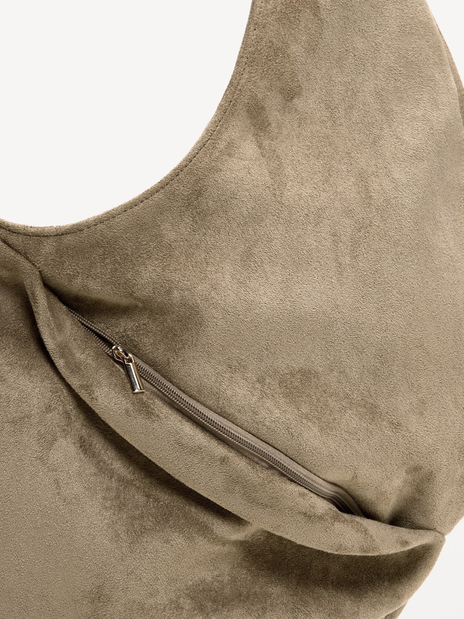 Женская сумка Old Navy Oversized Faux-Suede Hobo, цвет: Bay Leaf — фото 5